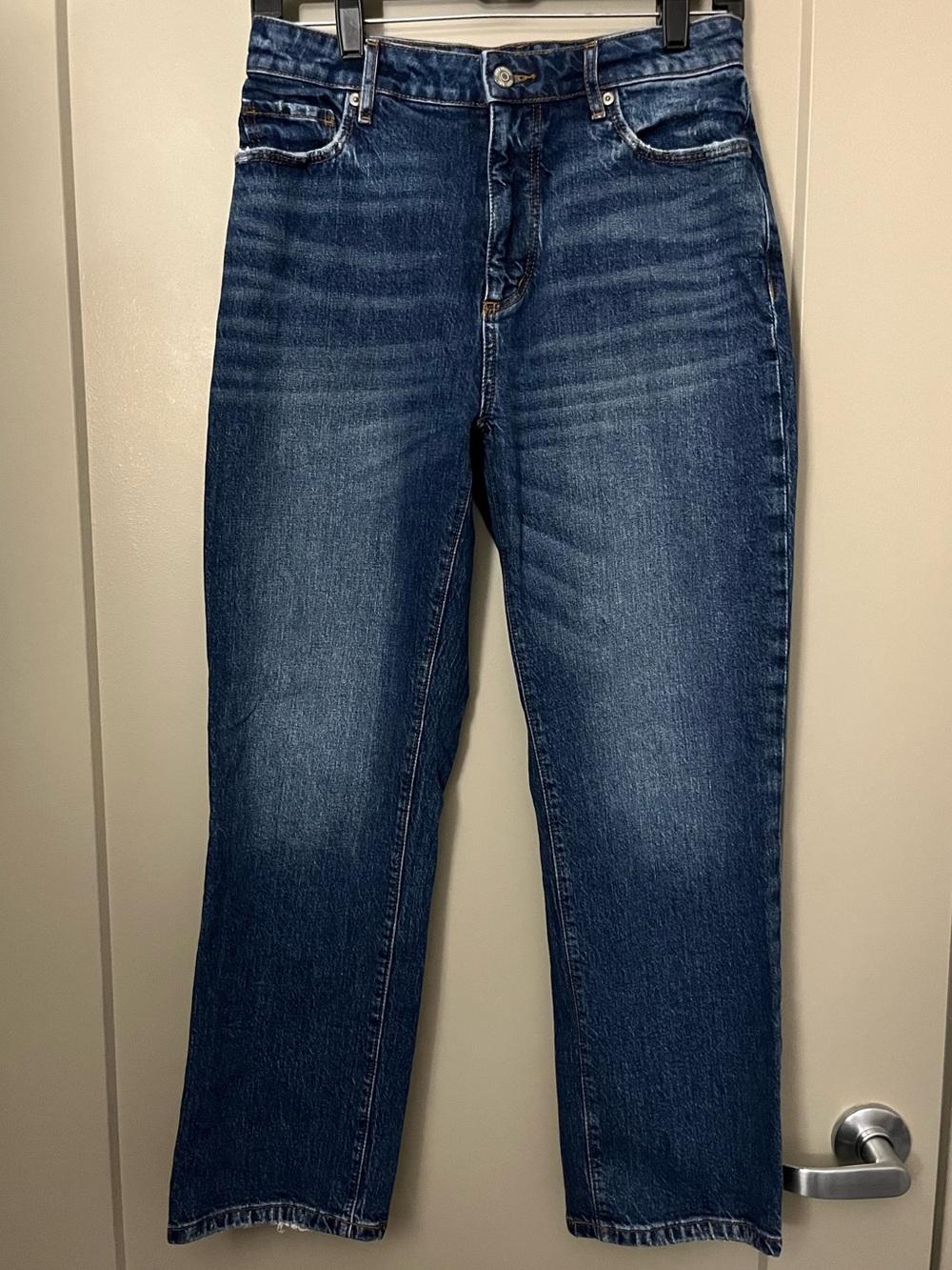 Curvy Straight Crop Denim Jeans